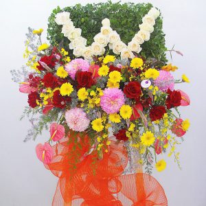 kệ hoa chúc mừng cúc mẫu đơn KH03