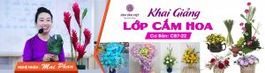 HOA TÂM VIỆT KHAI GIẢNG KHÓA HỌC CẮM HOA CƠ BẢN [CB7-22]