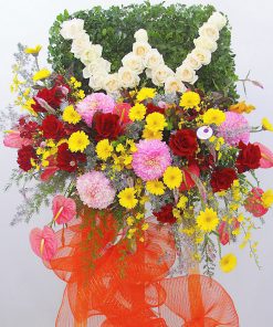 kệ hoa chúc mừng cúc mẫu đơn KH03