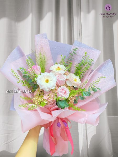 Bí quyết bó hoa chuẩn gu Hàn Quốc