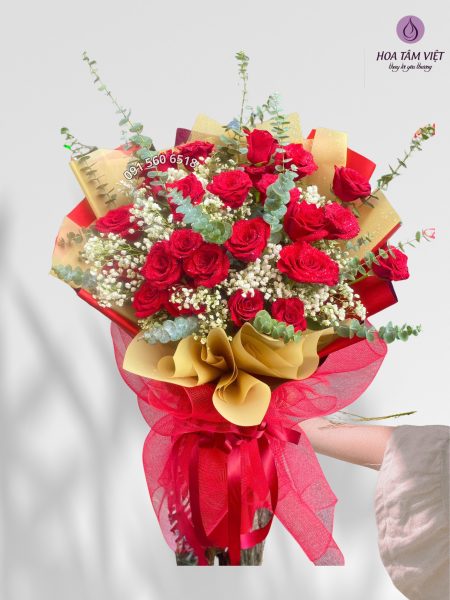 Bó hoa Valentine tặng bạn gái