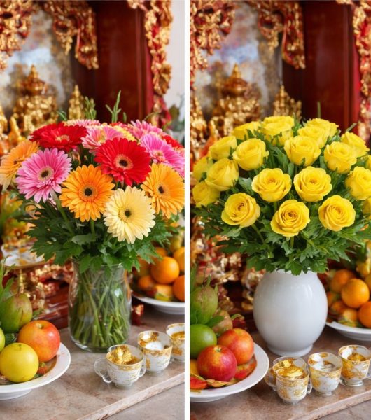 Cách Cắm Hoa Cúng Vía Thần Tài Rước Lộc Vào Nhà