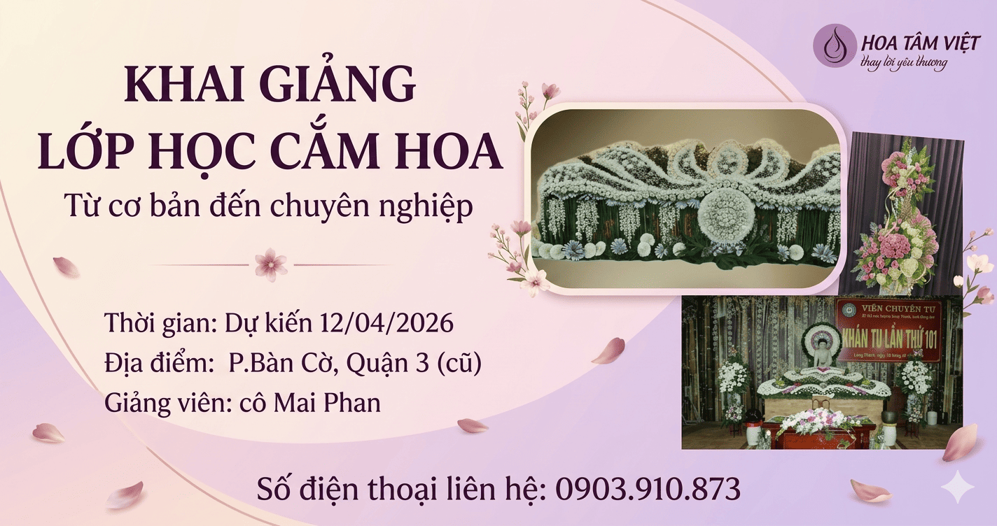 Khai Giảng Khóa Học Cắm Hoa Chuyên Nghiệp